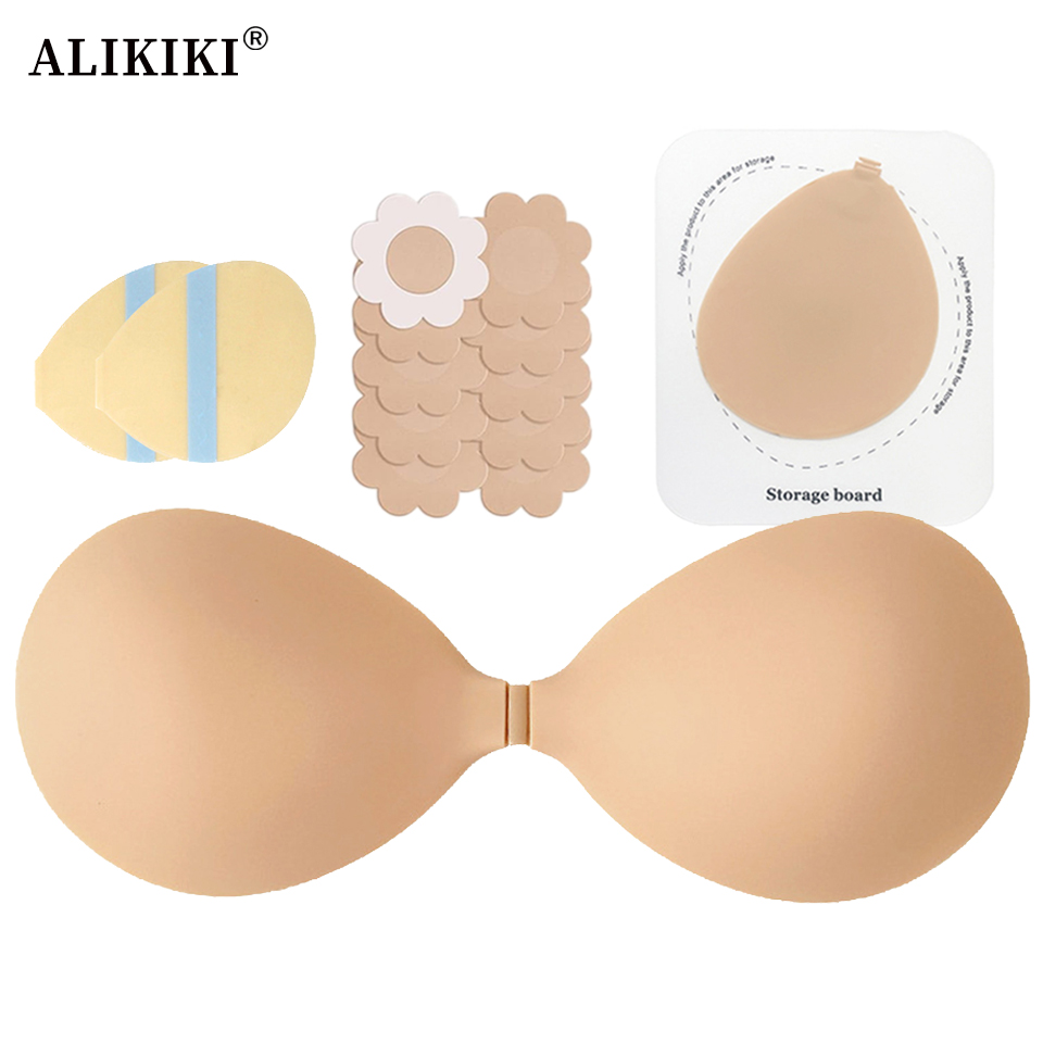 Strapless Bra Backless - Cleavage Lift Silicone Stick-on Bra Replaceable