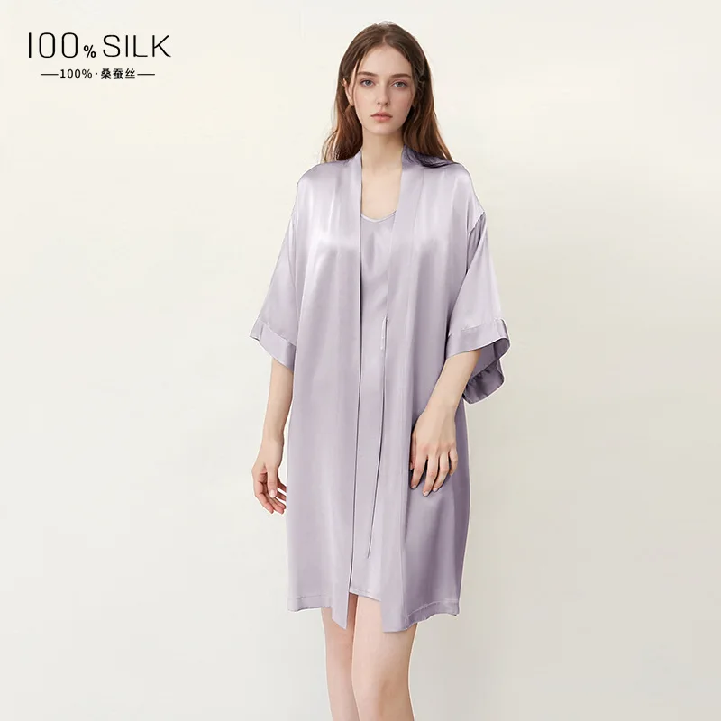 Women Pure Mulberry Silk Bathr - огляд і ціна Robe Silk Women