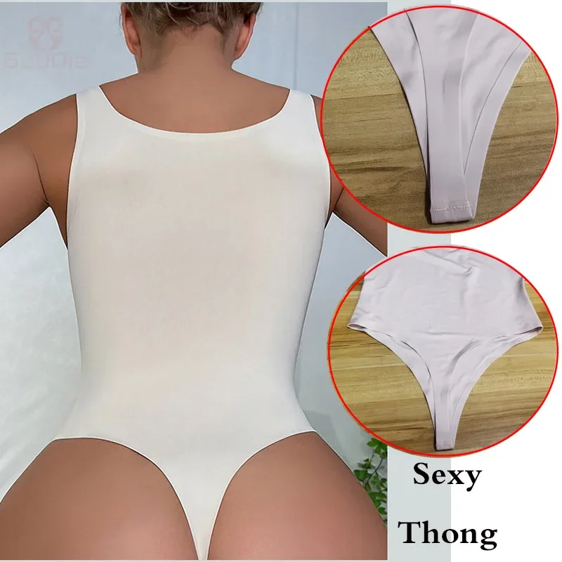 GUUDIA Sexy Thong Deep U Neck  - огляд і ціна Shapewear Bodysuit Firm